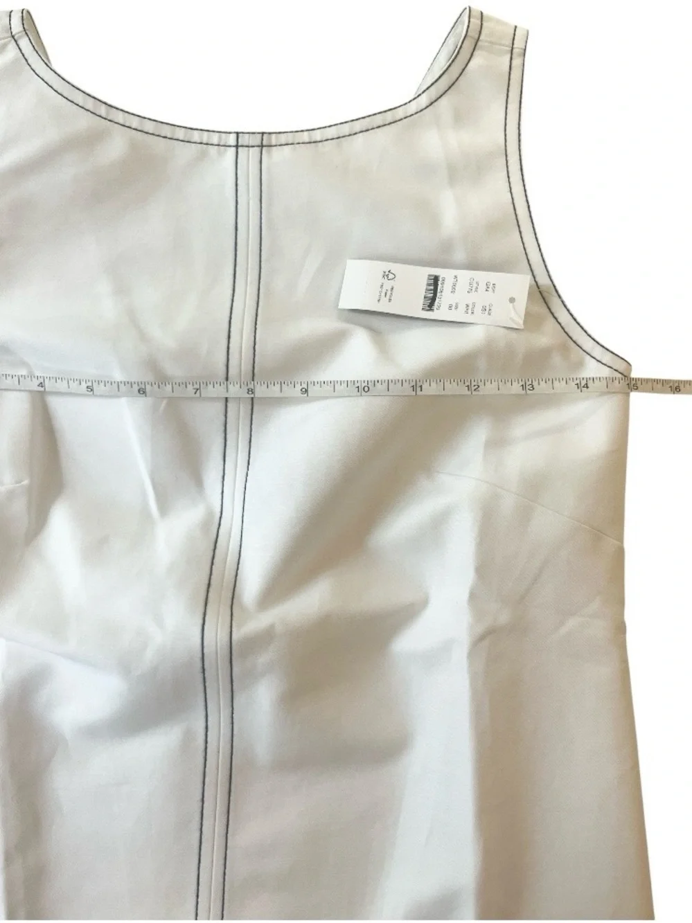 NWT J Crew Contrast-stitch Billie dress in double cotton poplin